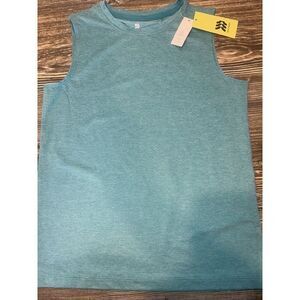 Boys' Athletic Sleeveless T-Shirt - All In Motion Heather Blue Turquoise Med.Q